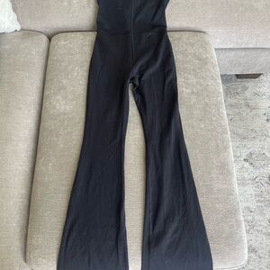 Aritzia Wilfred Black Flare Jumpsuit